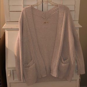Hollister off-white sweater knit cardigan